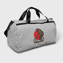 Спортивная сумка Медведь на велосиеде