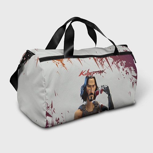 Спортивная сумка КИАНУ РИВЗ КИБЕРПАНК Z / 3D-принт – фото 1