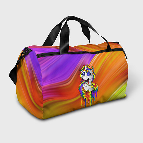 Спортивная сумка Единорог Unicorn Rainbow Z / 3D-принт – фото 1
