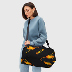 Сумки спортивные Skoda Gold Шкода, цвет: 3D-принт — фото 2