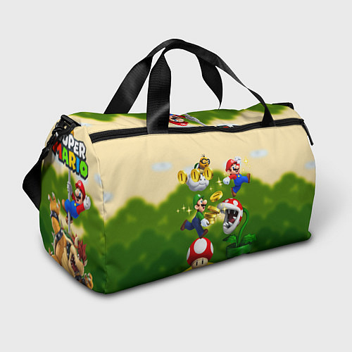 Спортивная сумка Mario Coins / 3D-принт – фото 1