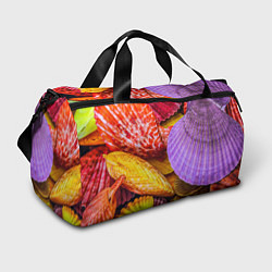 Спортивная сумка Разноцветные ракушки multicolored seashells
