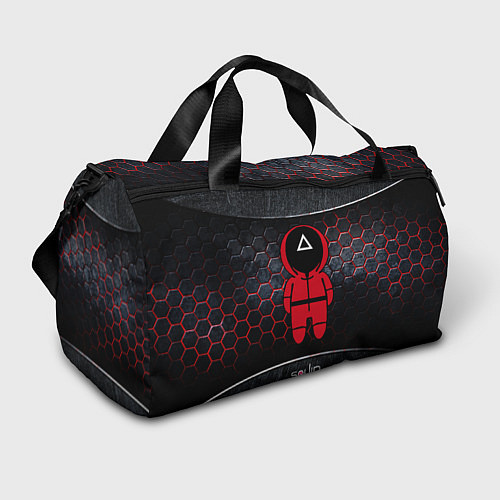 Спортивная сумка Игра в кальмара 3D Black Red / 3D-принт – фото 1