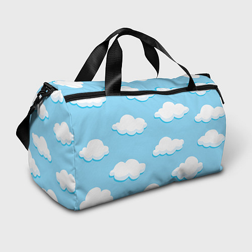 Спортивная сумка Белые облака / 3D-принт – фото 1