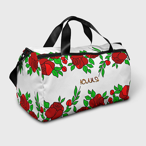 Спортивная сумка Юлия в розах / 3D-принт – фото 1