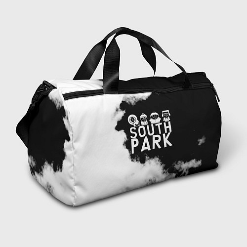 Спортивная сумка Все пацаны на черном фоне Южный Парк / 3D-принт – фото 1