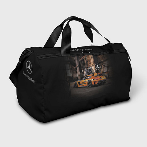 Спортивная сумка Мерседес АМГ в стиле Loft / 3D-принт – фото 1
