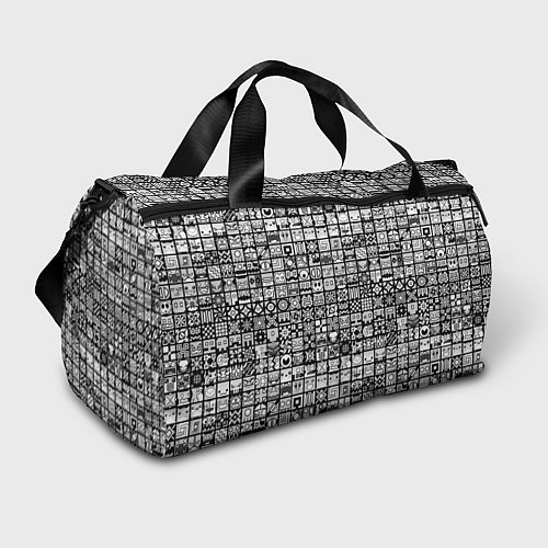 Спортивная сумка Геометри Даш паттерн Geometry Dash / 3D-принт – фото 1