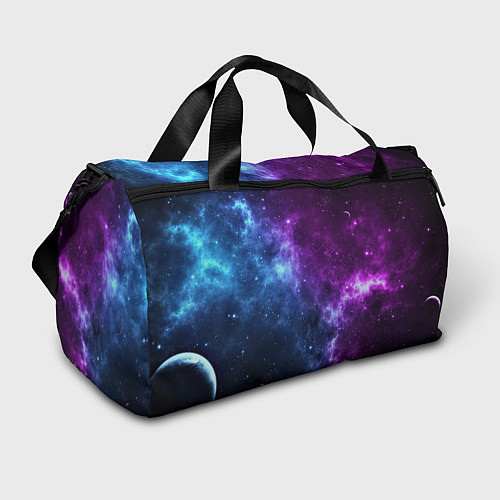 Спортивная сумка NEON GALAXY НЕОНОВЫЙ КОСМОС / 3D-принт – фото 1