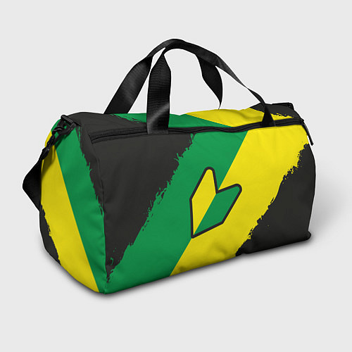 Спортивная сумка JDM GREEN YELLOW LOGO / 3D-принт – фото 1