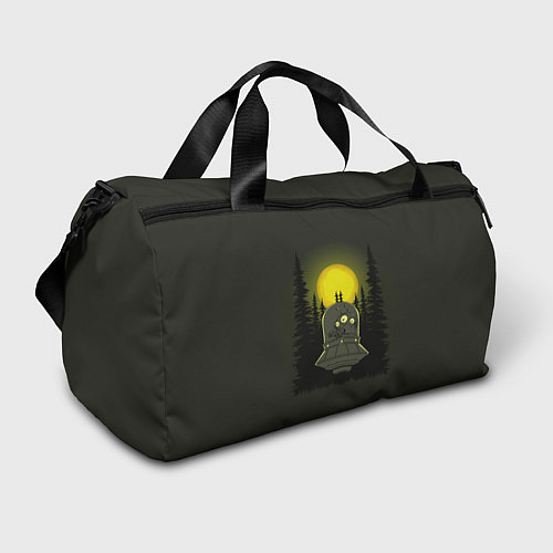 Спортивная сумка Шокированный пришелец в лесу / 3D-принт – фото 1