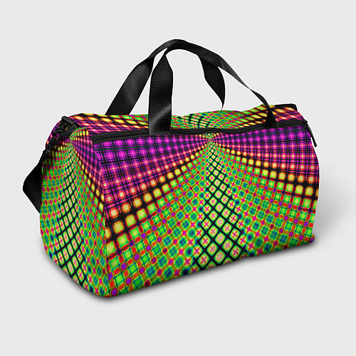 Спортивная сумка Неоновая геометрия абстракция / 3D-принт – фото 1