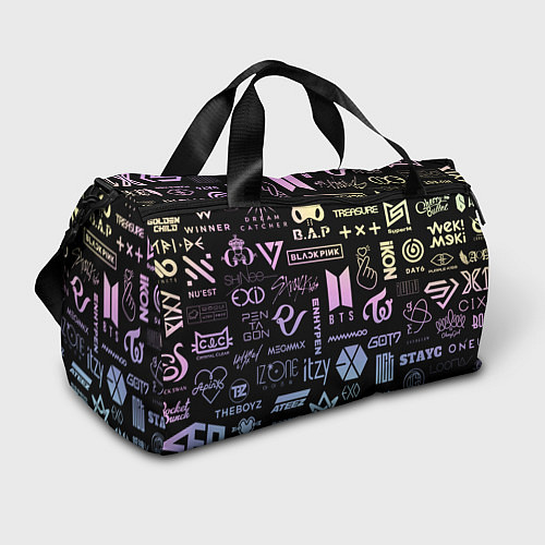 Спортивная сумка K-pop лого исполнителей / 3D-принт – фото 1
