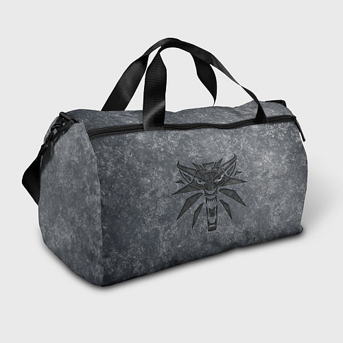 Спортивная сумка THE WITCHER LOGO STONE / 3D-принт – фото 1