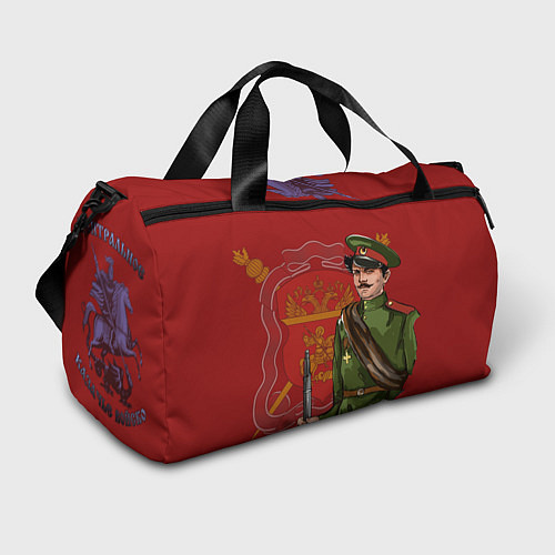 Спортивная сумка Центральное Казачье Войско с казаком ПМВ / 3D-принт – фото 1