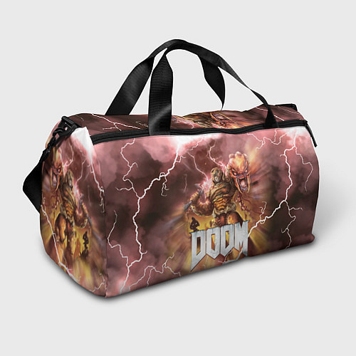 Спортивная сумка Брутальный DoomGay Hell rock / 3D-принт – фото 1