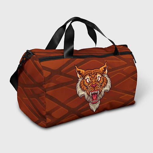 Спортивная сумка Тигр Evil / 3D-принт – фото 1
