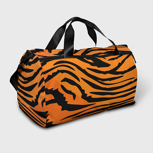 Спортивная сумка Шкура шерсть тигра / 3D-принт – фото 1