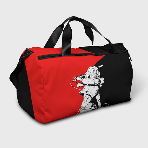Спортивная сумка Микаса в красно черном цвете / 3D-принт – фото 1