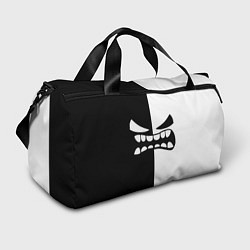 Спортивная сумка Geometry Dash: White x Black