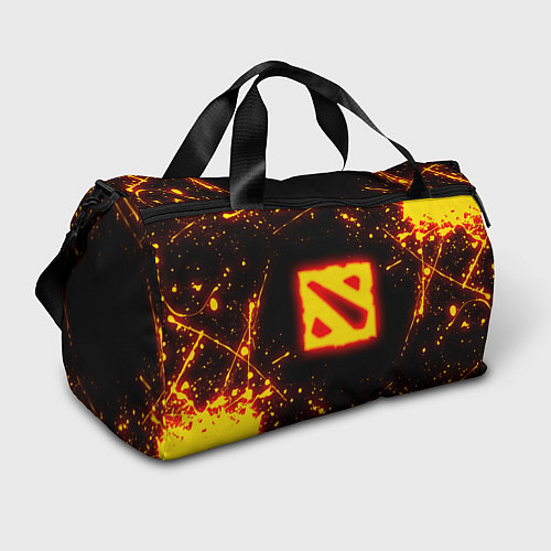 Спортивная сумка DOTA 2 FIRE LOGO ДОТА 2 ОГНЕННЫЙ ЛОГО / 3D-принт – фото 1