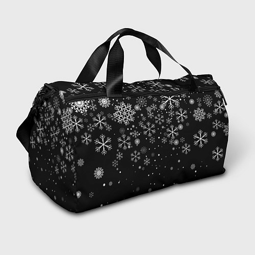 Спортивная сумка Снежинки - С Новый год / 3D-принт – фото 1