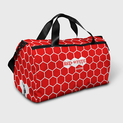 Спортивная сумка Красно-Белая Сила / 3D-принт – фото 1