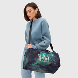 Сумки спортивные Мику Хацунэ в квадрате , вокалоид, цвет: 3D-принт — фото 2