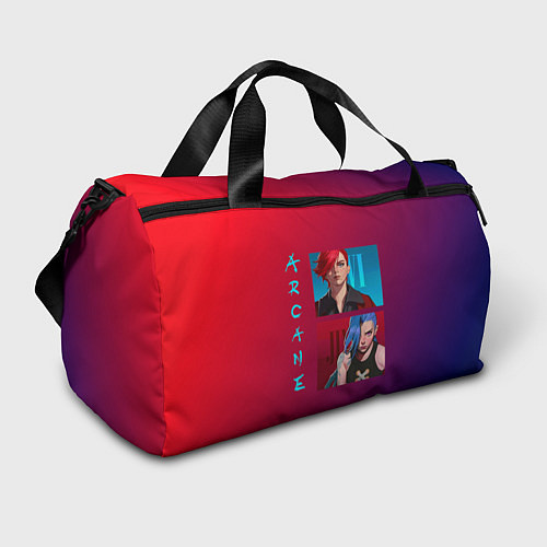 Спортивная сумка Вай и Джинкс Аркейн / 3D-принт – фото 1