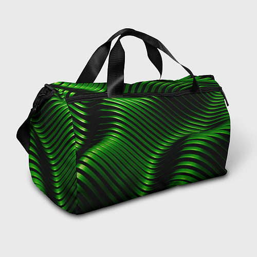 Спортивная сумка Волны изумрудного металла / 3D-принт – фото 1