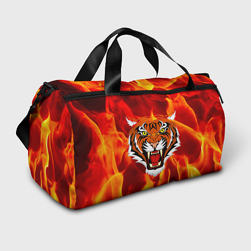 Спортивная сумка Fire Tiger Face 2022 / 3D-принт – фото 1