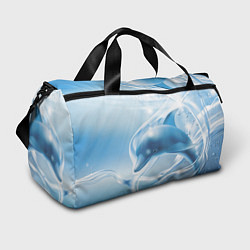 Спортивная сумка Дельфин в лазурном океане