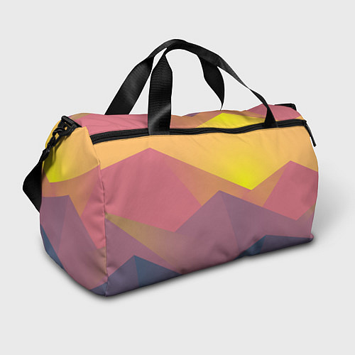 Спортивная сумка Рассвет в горах искусства / 3D-принт – фото 1
