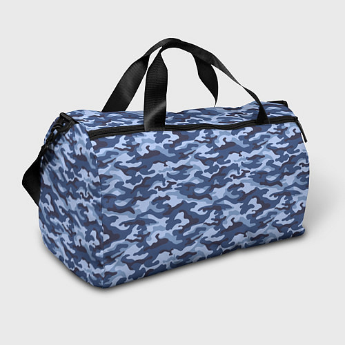 Спортивная сумка Синий Камуфляж Camouflage / 3D-принт – фото 1