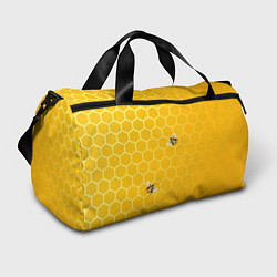 Сумки спортивные Любишь мед, люби и пчелок, цвет: 3D-принт