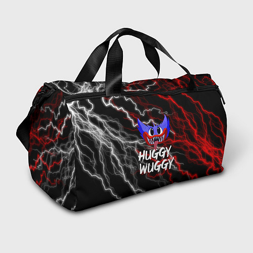 Спортивная сумка Huggy Wuggy - Молния с грозой / 3D-принт – фото 1