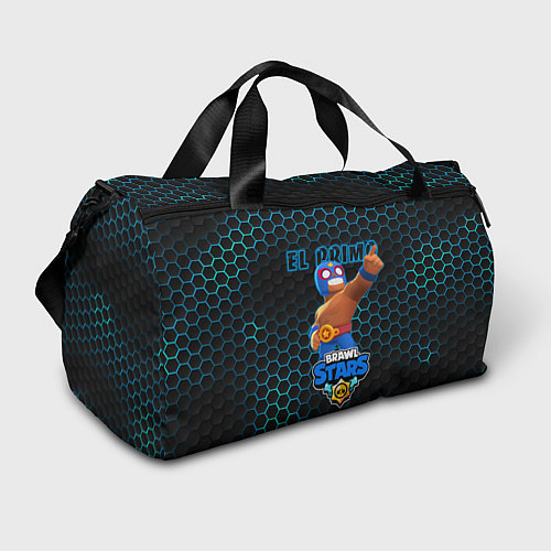 Спортивная сумка Эль Примо, BRAWL STARS соты / 3D-принт – фото 1