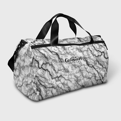 Спортивная сумка Геншин Импакт стихия молний / 3D-принт – фото 1