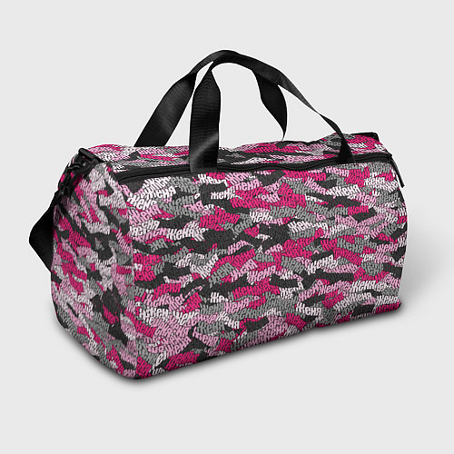 Спортивная сумка Розовый именной камуфляж Женя / 3D-принт – фото 1