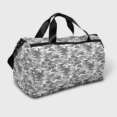 Спортивная сумка Серый Военный Камуфляж / 3D-принт – фото 1