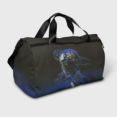 Спортивная сумка Ретро Футуризм Cyber / 3D-принт – фото 1