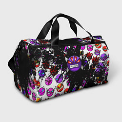 Спортивная сумка Geometry Dash смайлы demon