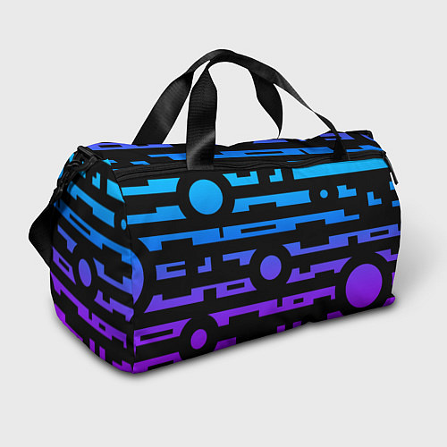 Спортивная сумка Неоновая геометрия Neon / 3D-принт – фото 1