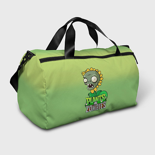Спортивная сумка Plants vs Zombies зомби-подсолнух / 3D-принт – фото 1