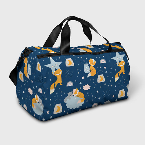 Спортивная сумка Спящий лисенокsleeping fox / 3D-принт – фото 1