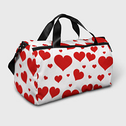 Спортивная сумка Красные сердечки Heart