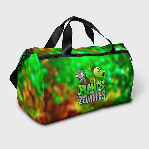 Спортивная сумка Plants vs Zombies горохострел и зомби / 3D-принт – фото 1