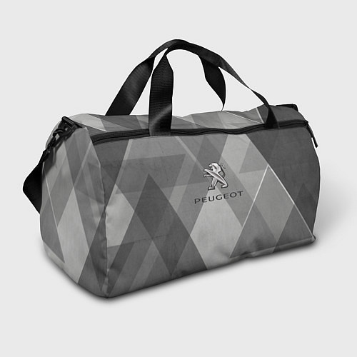 Спортивная сумка Peugeot много оттенков серого / 3D-принт – фото 1