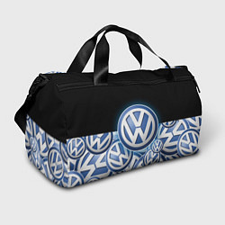 Сумки спортивные Volkswagen Большое лого паттерн, цвет: 3D-принт