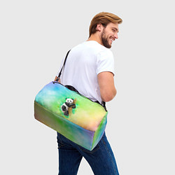 Сумки спортивные ПАНДА PANDA ЦВЕТНЫЕ КРАСКИ, цвет: 3D-принт — фото 2
